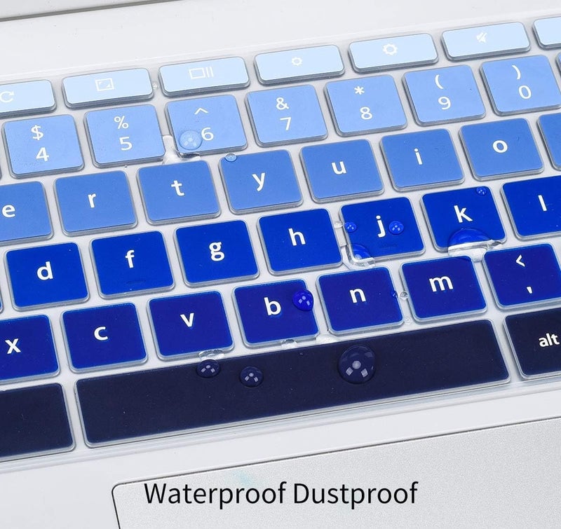 CaseBuy Keyboard Cover for Lenovo Chromebook Flex 3 11"/IdeaPad Flex 3 11.6"/Chromebook N20 N21 N22 N23 100e 300e 500e 11.6" /N42 N42-20 14 inch, Gradual Blue - Image 5